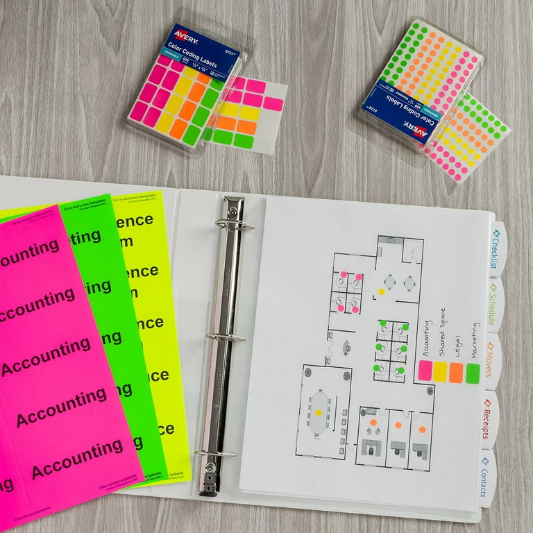 Avery, Removable Labels, 1/2