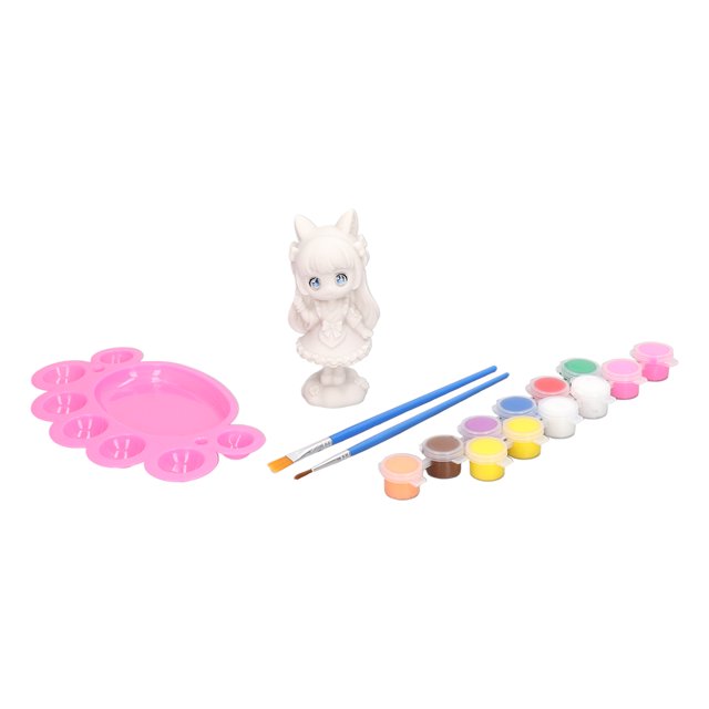 Kit de muñecos de pintura DIY, vinilo con textura esmerilada para colorear, interesante, educativo, atractivo, dibujo decorativo, conjunto de muñecos