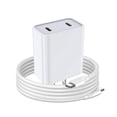 thumbnail image 1 of Samsung Charger Fast Charging Cord Android Charger for Samsung Galaxy A17 A16 A15 5G A35 A55 S24 Ultra A25 S23 FE S22 Google Pixel 8, 20W 2 Port USB C Phone Wall Plug Block, 6FT 40W Type C to C Cable, 1 of 1