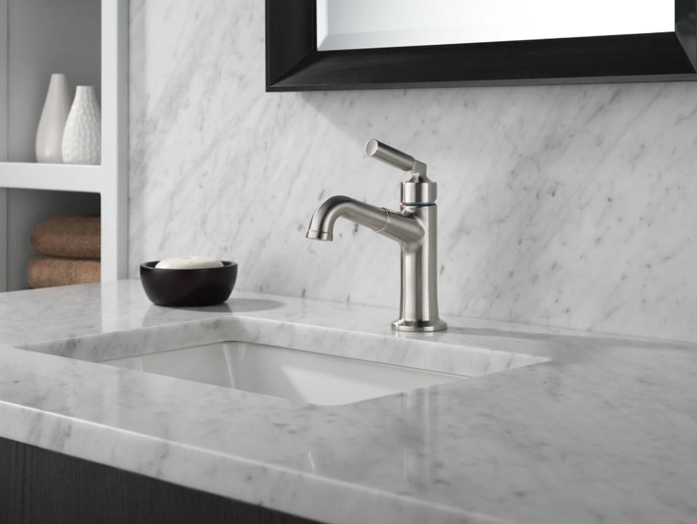 Delta 548LF-MPU Bowery 1.2 GPM Single Hole Bathroom Faucet - Chrome