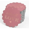 thumbnail image 4 of Inkdotpot Rose Gold Foil Paper Hang Tags Made With Love Text Favor Tags 100 Piece, 4 of 6