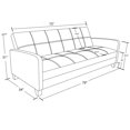 thumbnail image 3 of DHP Delaney Sofa Sleeper, Black, 3 of 4