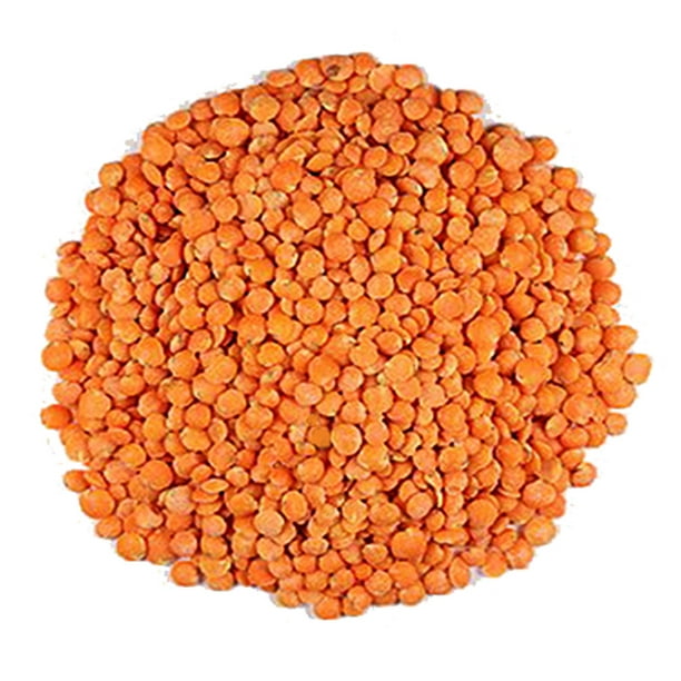 Organic Red Split Lentils aka Masoor Dal low calories rich in Iron and