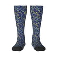thumbnail image 2 of Picia Women Crew Soft Moisture-wicking Socks Uncaria Flower Pattern Design Cotton Socks, One Size fit All, 2 of 9