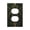 Duplex, variant on Forest Green Bronze Tribal Foliage Print Single Gang Wall Plate 1 Gang Decorative Electrical Outlet Light Switch Cover Switchplate
