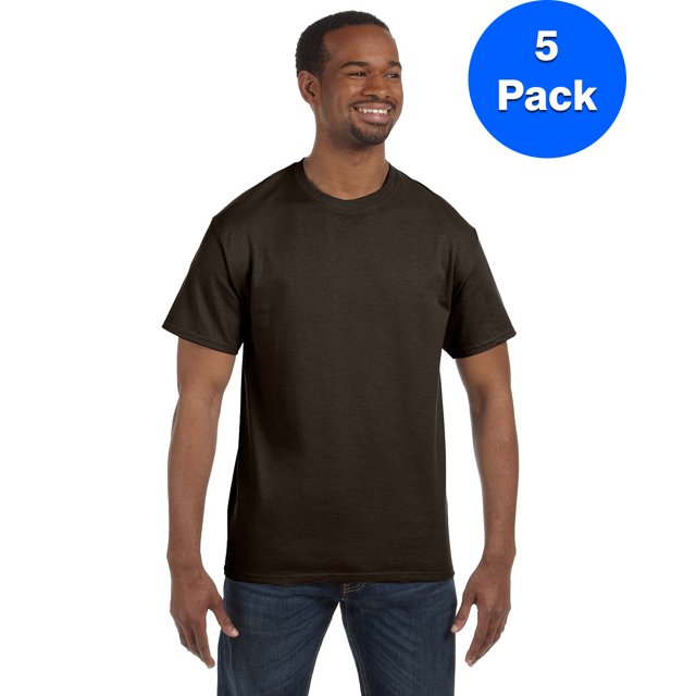 Hanes Men's Authentic-T T-Shirt - 5250T (Pack Of 5)