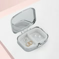thumbnail image 6 of Unique Bargains 1 Pc Pill Case 2 Grid Rectangular Pill Box Black, 6 of 6