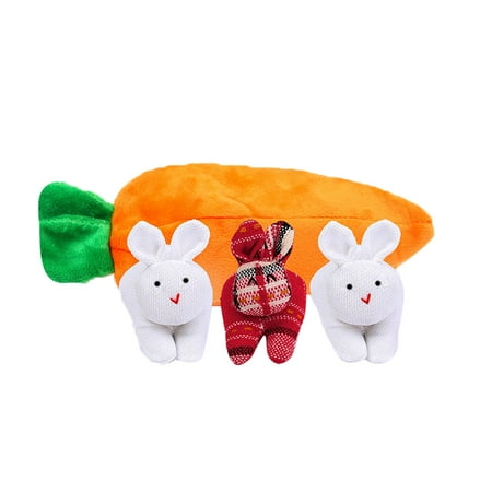 

Hangyan Easter Ornament Three Bunnies Carrot Purse Cute Bunny Easter Bunny Carrot Sparkly Christmas Ornament Christmas Ornament Exchange Christmas Ornament Cute Christmas Decorations Set
