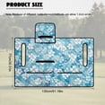 thumbnail image 7 of HUIACONG Blue Flowers Golf Cart Covers Seat Comfortable Portable Golf Cart Covers Seat Club Car Easy to Install Non-Slip Fit Most Cars EZGO Yamaha Club Car, 7 of 7
