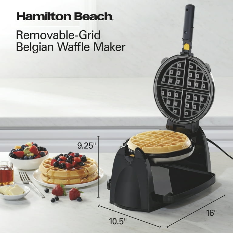 Hamilton Beach Flip Belgian Waffle Maker, Non-Stick