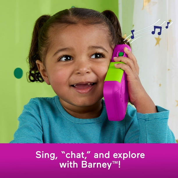 Fisher-Price Barney's World Hey Barney Phone for Preschool