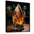thumbnail image 2 of Designart "Citrine Radiance Spiritual Stone II" Spiritual Floater Framed Wall Decor, 2 of 7