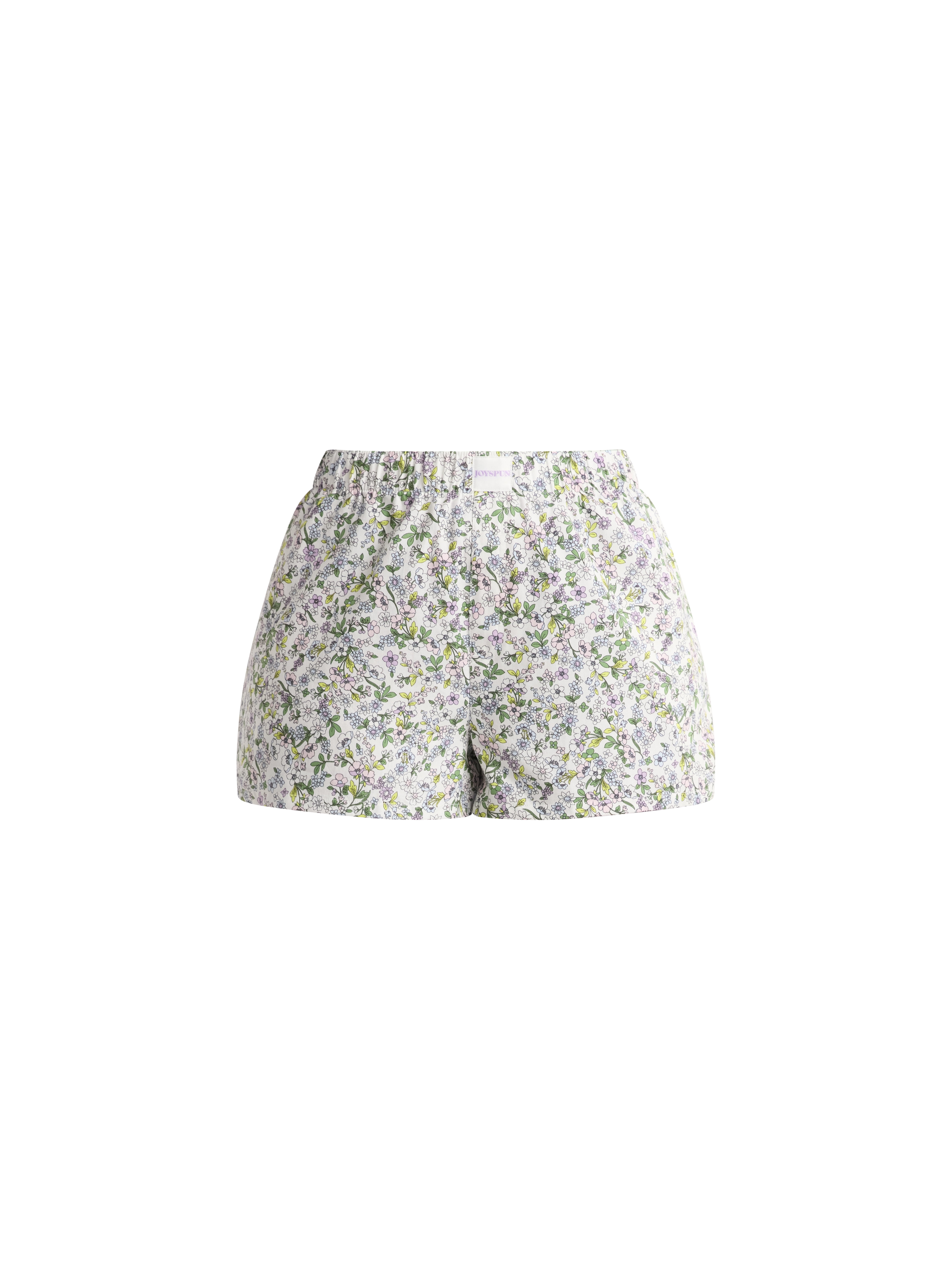 Joyspun Women's Woven Pajama Boxer Shorts, 3'' Inseam, Sizes XS-3X