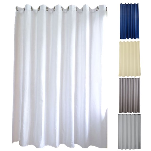 Flmtop Solid Color Shower Curtain Light Weight Shower Curtain Liner Soft Cloth Shower Curtains Moldproof Bath Shower Curtains Suitable for Home Bathrooms with Hooks