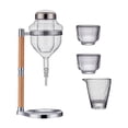 thumbnail image 4 of Sea set con tazas transparentes de de sake servidor frío de sake fría para el cumpleaños, el sake barware de la casa, inauguración del hogar Argén, 4 of 8