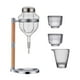 thumbnail image 4 of Establecimiento de sake Sake Server frío del servidor transparente Tipo de goteo Dispensador de sake con tazas para el calentador de bares o Argén, 4 of 8
