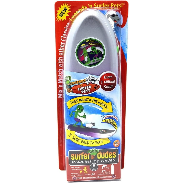 Surfer Dudes, Wave Powered Mini-Surfer, Beach Toy, Surfer Pets