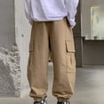 thumbnail image 4 of Gyexs Boys Cargo Jogger Pants Baggy Elastic Waist Pants with Pockets Casual Comfortable Streetwear, 4 of 4