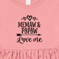 thumbnail image 4 of Inktastic Memaw and Papaw Love Me Girls Baby Dress, 4 of 5