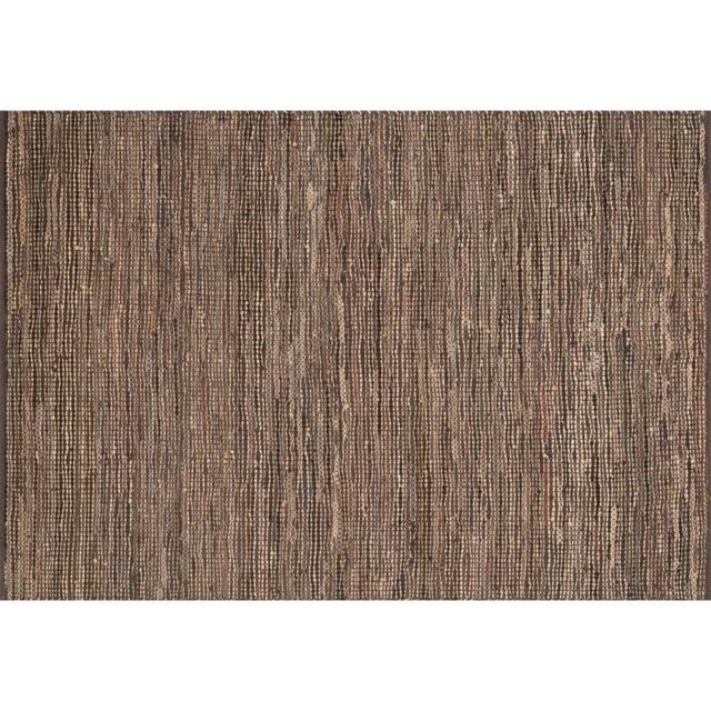 Loloi Edge 5' x 7'6" Hand Woven Jute Rug in Brown