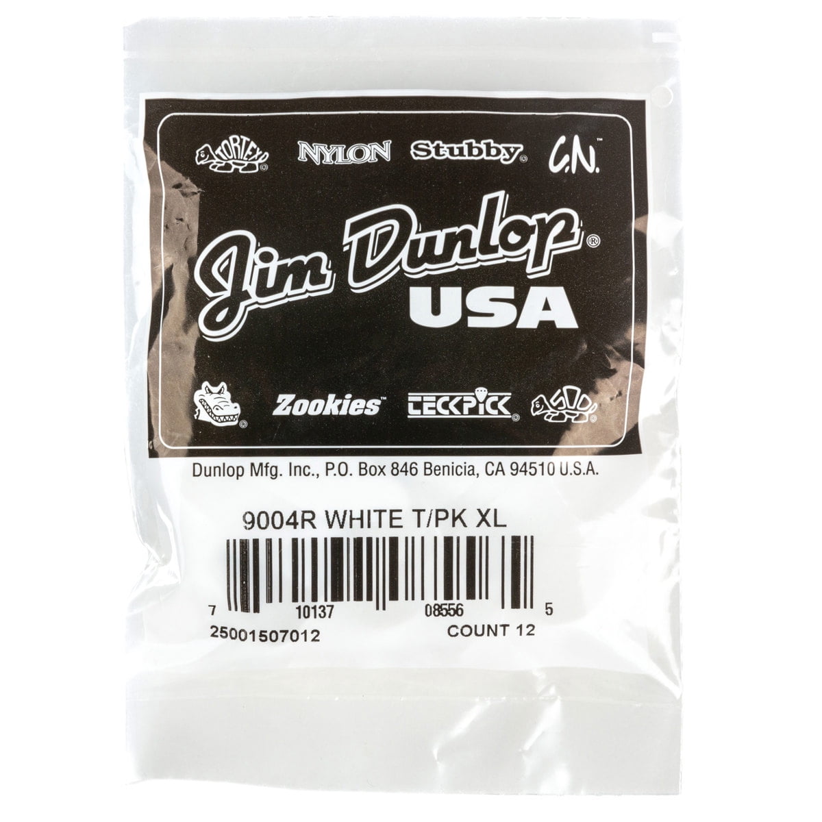 Dunlop Plastic Guitar Thumbpicks, Extra Large, White, 12-Pack