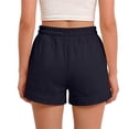 thumbnail image 2 of Fnooota Girls Athletic Shorts, Cotton Summer Elastic Waist Running Kids Shorts with Pockets Black Size 2-3T, 2 of 7