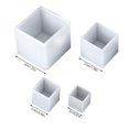 thumbnail image 3 of Cateissary 4 piezas de moldes geométricos, herramientas de fundición, decoración, adornos, moldes colgantes Artesanía, 3 of 6
