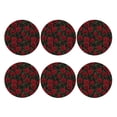 thumbnail image 2 of Bingfone Vintage Rose Leather Drinks Coasters with Set of 6,Suitable for Home Kitchen,Coffee Cup Coasters Home Gift, 2 of 9
