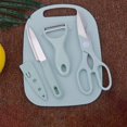 thumbnail image 4 of 2-in-1 Cutting Board Set, Household Vegetable Peeler Chopping Board, Fruit Knife, Scissor, Home Kitchen Tool, 4 of 4