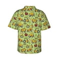 thumbnail image 4 of Xecao Cute Tractor print Hawaiian shirt - a stylish short-sleeve button-down for men, perfect for casual beach and tropical outings., 4 of 9