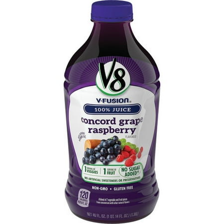 V8 Concord Grape Raspberry, 46 oz.