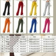 thumbnail image 6 of Qeaghou Womens Flare Leggings Plus Size Tummy Control High Waisted Yoga Pants Stretch Soft Wide Leg Workout Bootcut Leggings Today'S Deals, 6 of 6