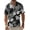 White Flower Black, variant on Men's Hawaiian Wrinkle Free Short Sleeve Button Down Tropical Floral Beach Vacation Shirt