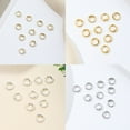 thumbnail image 3 of Sinyiin Practical End Bead Tip 14K Gold Double Hole Connector Rings for Jewelry Making, 3 of 17
