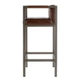 thumbnail image 4 of Butler Specialty Company Dennis 31 in. Seat Height Leather Accent Stool in Brown, 4 of 7