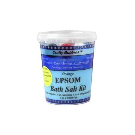 Crafty Bubbles Bath Salt Kit Epsom Orange