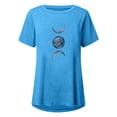 thumbnail image 4 of Pompotops Chemises Mode Décontractée pour Femmes Manches Courtes Tee-Shirt Ample Tunique Blouse, 4 of 4