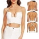 thumbnail image 1 of Sujetador con espalda baja para mujer, sujetador sin espalda con escote profundo en forma de U y tirantes transparentes convertibles, 1 of 4