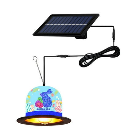 

Asdomo Solar Chandelier Rabbit Multicolor Hat Shaped Hanging Lamp For Outdoor Courtyard Ornament