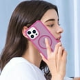 thumbnail image 6 of Allytechgroup Slim Case for iPhone 16 Plus, Hard PC Soft TPU Support Wireless Charging Shockproof Magnetic Protctive Case Cover for iPhone 16 Plus, Rose, 6 of 6