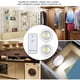 thumbnail image 5 of Luz de noche LED, Betterlife Luces debajo del gabinete 2 paquetes, Luces de gabinete inalámbricas a batería, Luces de cocina LED con control remoto para gabinete, armario, Cocina, 5 of 5