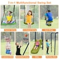 thumbnail image 5 of Infans 660 lbs Kids Metal Swing Set for Backyard 7-in-1 Multifunctional Swing Set, 5 of 7