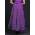 thumbnail image 6 of Phagun Women's Indian Clothing Dark Purple Long Casual Skirt Maxi&nbsp;Summer Wear-18, 6 of 6