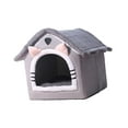 thumbnail image 3 of Cama para Gatos, Nido para Gatos, extraíble, Lavable, Nido para Gatos semicerrado para Dormir, Tienda para Gatos autocalentable, Cueva para Cachorros M, 3 of 8