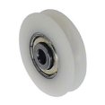 thumbnail image 1 of Set of 4 Nylon Casters with Grooves - For Sliding Gate, Corner Bars, Drawers 6*38*8mm, 1 of 2