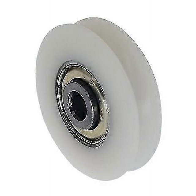 Set of 4 Nylon Casters with Grooves - For Sliding Gate, Corner Bars, Drawers 6*38*8mm