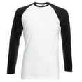 thumbnail image 1 of Fruit Of The Loom Mens Long Sleeve Baseball T-Shirt, 1 of 2