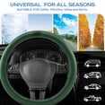 thumbnail image 6 of Skechers Steering Wheel Cover, Leather Steering Wheel Cover for Cars, Non-Slip Steering Wheel Cover, Universal Fit Steering Wheel Cover for SUV Truck (14.5"-15"), Green, 6 of 8