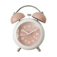 thumbnail image 2 of Twin Bell Vintage Metal Alarm Clock with Night Light for Dormitory Home Office, 2 of 4