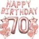 thumbnail image 1 of Kit de globos para fiesta de cumpleaños, oro rosa de 70 años, 13 unidades, 1 of 1